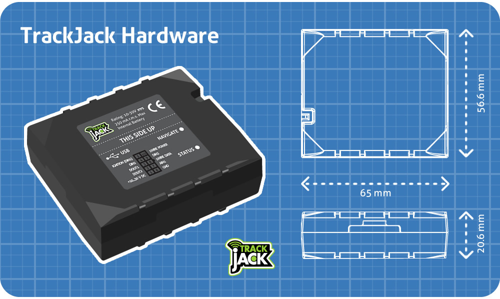 GPS tracker ingebouwd voor het traceren van een auto
